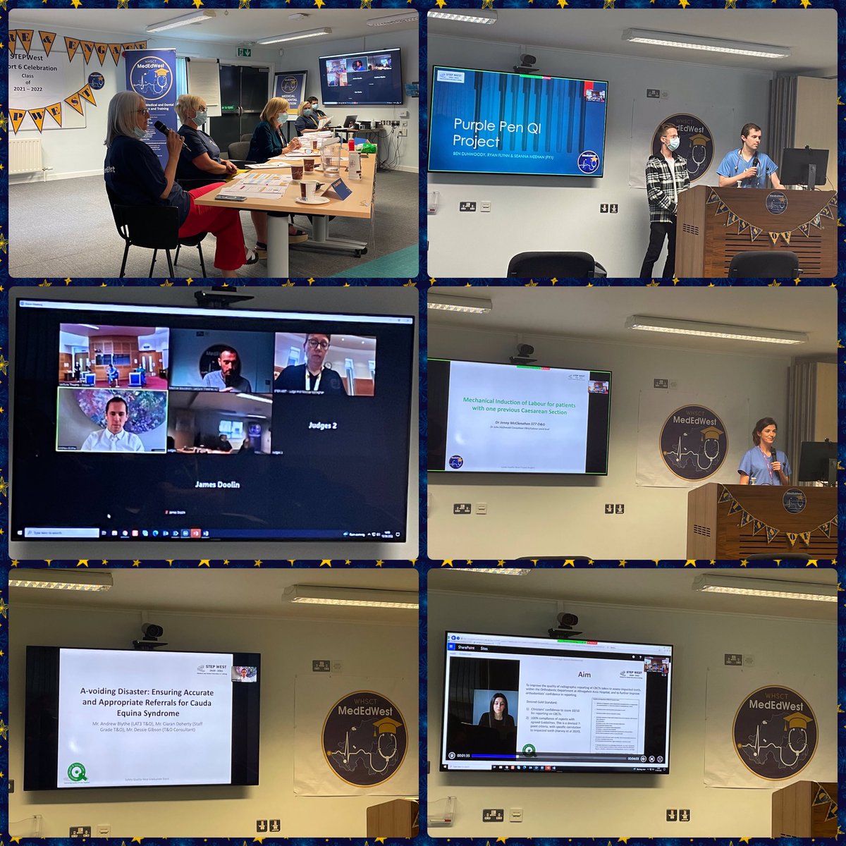 McgeeSinead's tweet photo. Decision time for the judges of #STEPWest as the awards are being decided….. good luck to everyone involved, excellent presentations 👏 #MedEdWest @WesternHSCTrust https://t.co/MzqudozgRe