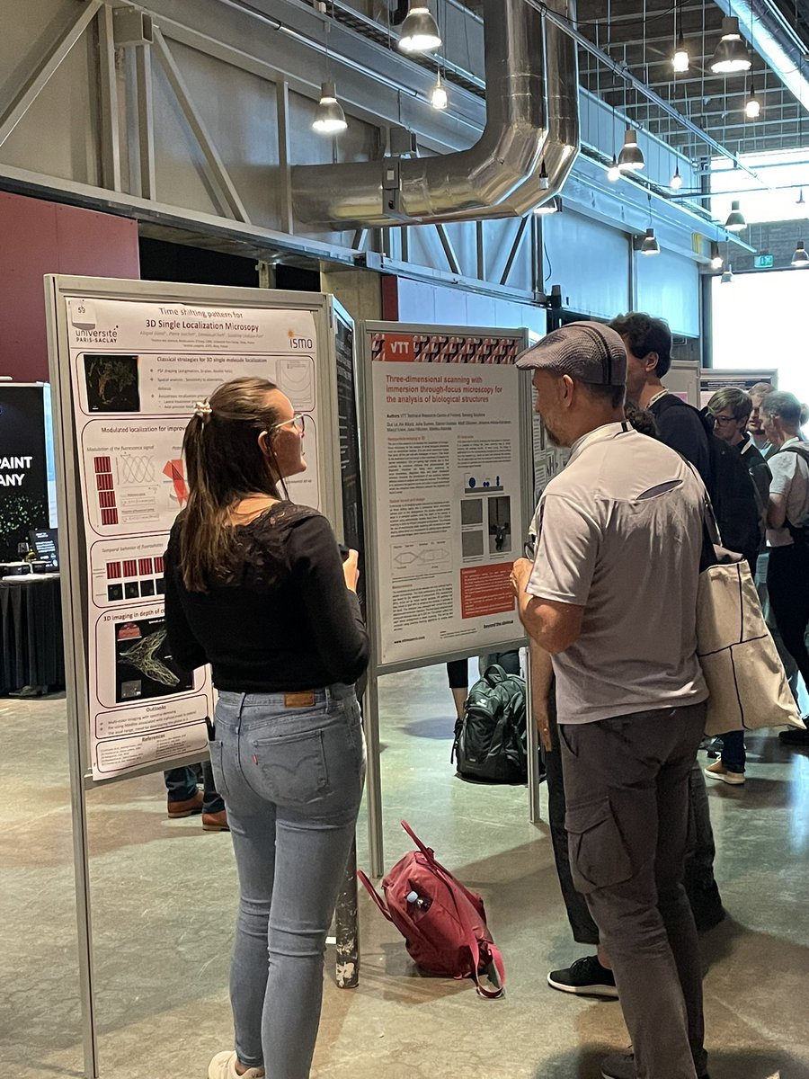 S_LevequeFort's tweet photo. Second in person conference at #ELMI2022 for @Abigail_micro , not only a huge success during the poster session with #ModLoc but she also won  the @HamamatsuPhoton riddles challenge, we’ll done ! @ISMOlab_Orsay https://t.co/iqcweShMyg