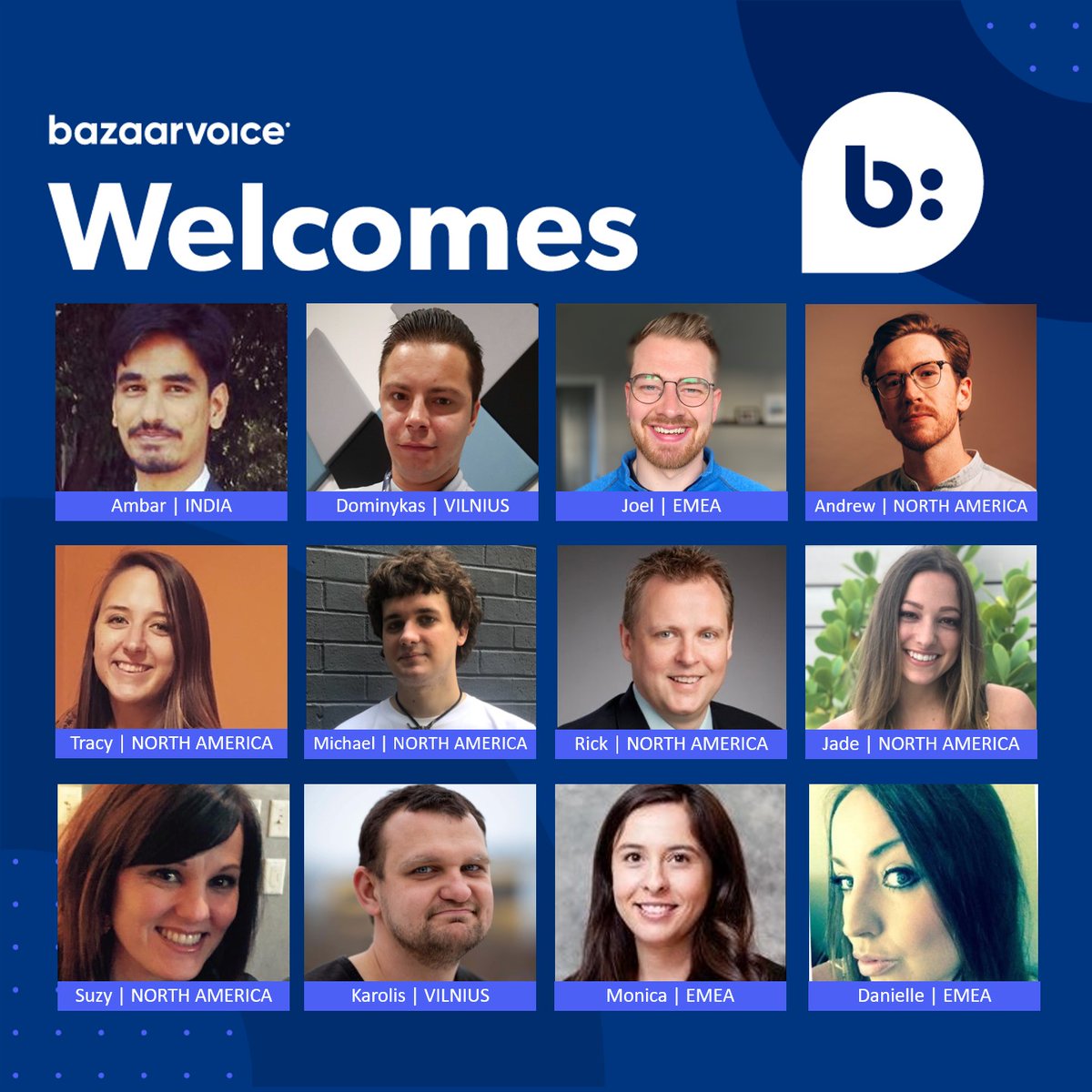 Newest members team Bazaarvoice