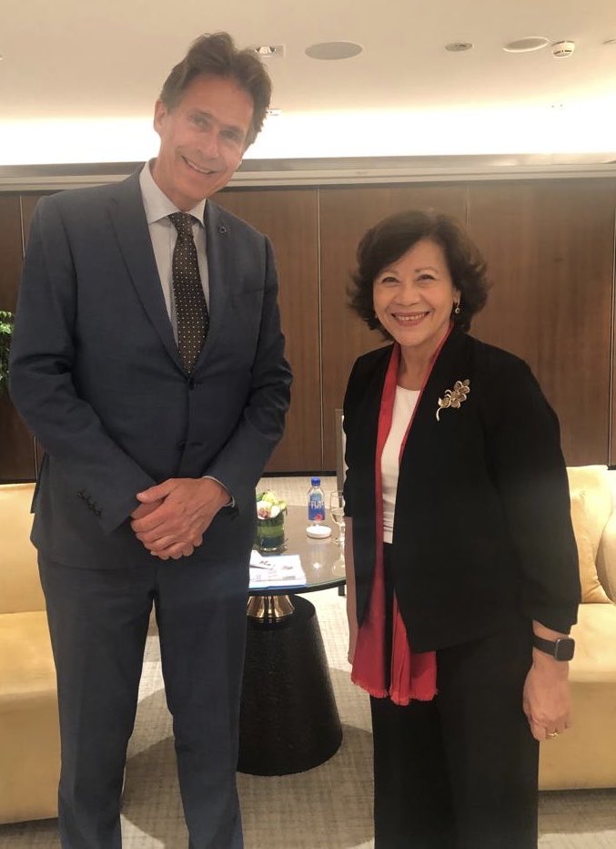 Good discussion in Singapore with Noeleen Heyzer, @UN Special Envoy for #Myanmar on how to support @ASEAN & UN efforts to avert a deepening conflict. Look forward to tomorrow’s special session on Myanmar at #SLD2022 ⁦@IISS_org⁩