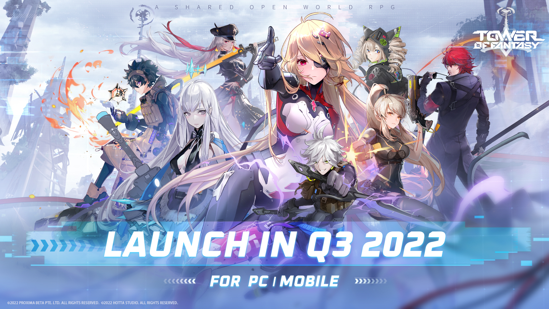 Tower of Fantasy on X: To everyone that has been asking about the release  date for the global version of ToF - Get ready for Q3, 2022! 🚀 We thank  you for