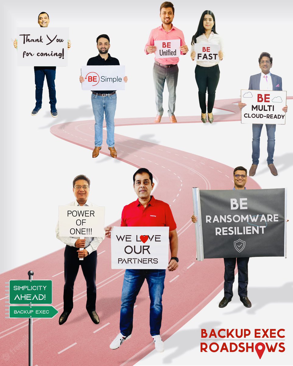 iVarunVerma's tweet photo. Our Veritas #BackupExec Roadshows last month were a great success!!! 🚘
This collaboration with our partners helps better serve our customers on a massive scale.
#DataProtection #cybersecurity #ransomware https://t.co/8kBhHXt7ek