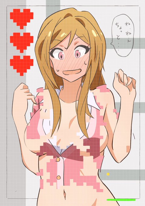 脱衣ブロック崩しゲームの被害に遭う百瀬の莉緒ちゃん 