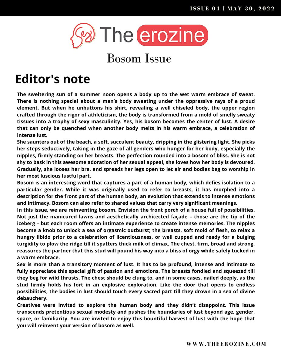 In May, we released our Issue 04.
Read through June till November.
Thank you. ❤

Also, submission for Issue 05 is on till July. Keep submitting. Thank you. 😍

theerozine.com