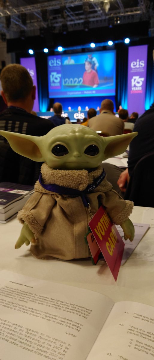 EisGrogu's tweet photo. I've been voting on very interesting and important motions 👍🏽✊🏽 #EISAGM22 https://t.co/aiTAhk8E3k