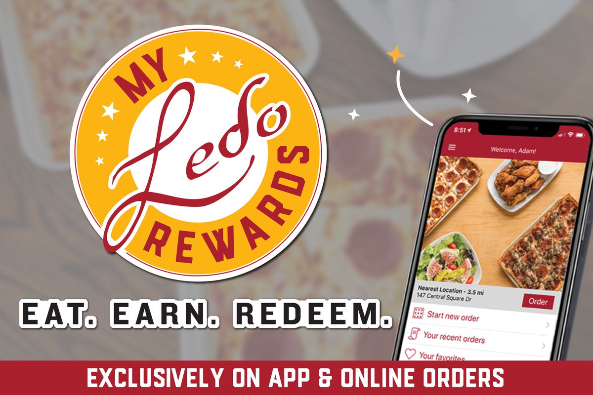 LedoPizza's tweet photo. ⭐️ GIFT CARD GIVEAWAY ⭐️

RETWEET &amp; FOLLOW
to be entered to win a
$100 #LedoPizza Gift Card!

1 winner picked at 10pm 6/10/22

My LEDO Rewards! 
Eat. Earn. Redeem. 
When Ordering Online

Sign In or Join Now: https://t.co/dR6Yi5D0Xg

Check out the Rewards:
https://t.co/4W7qfdGf2Y https://t.co/XfYHI4he2t