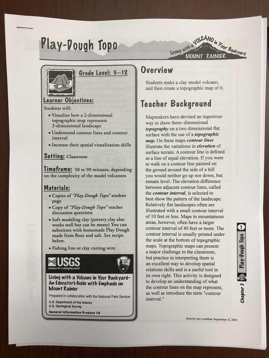 How else can we learn about topography and landforms? Homemade play dough of course. <a href="/USGS/">USGS</a> lesson at pubs.usgs.gov/gip/19/downloa…