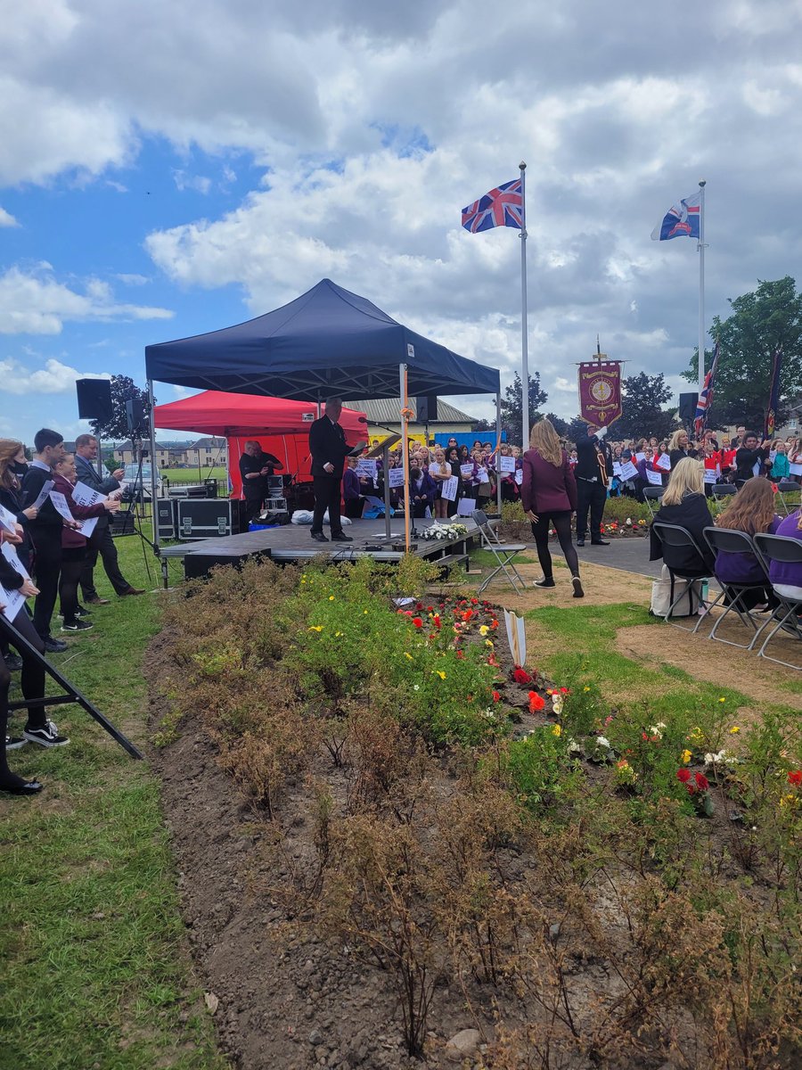 Well done to Allie, Alannah , Abbie and Cameron for their roles in today's ceremony including reading a poem, the Kohima Epitaph and laying the wreath on behalf of <a href="/FalkirkHigh/">Falkirk High School</a> .#WeareFHS