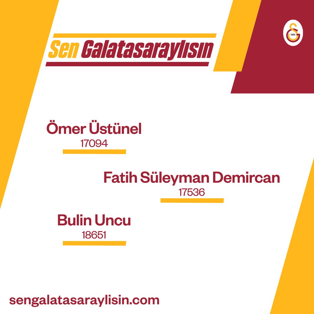 Sahip oldukları bilgi ve tecrübeyle “Geleceğin Galatasaray’ı” vizyonumuzda bizimle birlikte olacak çalışma arkadaşlarımızın bir bölümü: