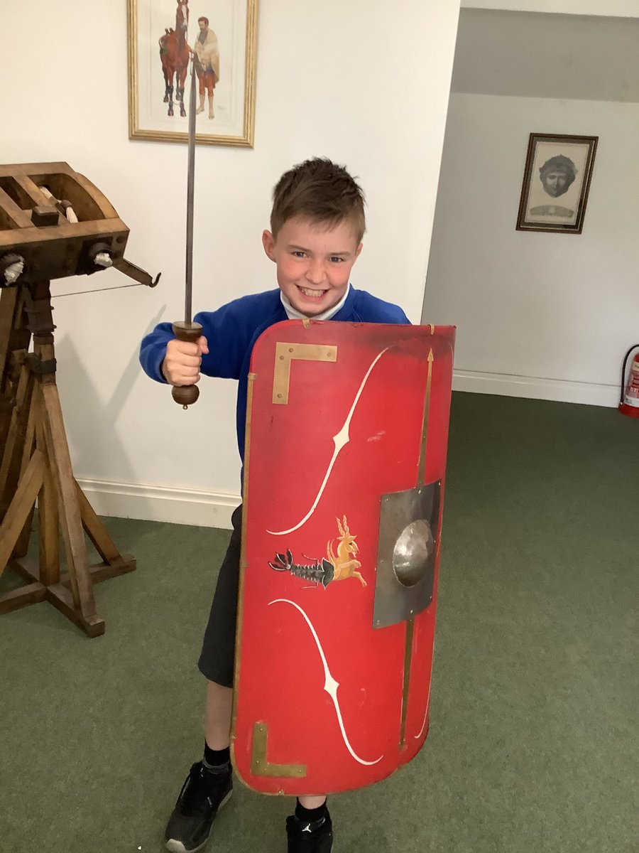Year5tcps's tweet photo. We had an amazing time @RibRomanMuseum today. We loved looking at various artefacts, ruins and dressing up as Roman soldiers! #historyed https://t.co/EovJ0YsJq4