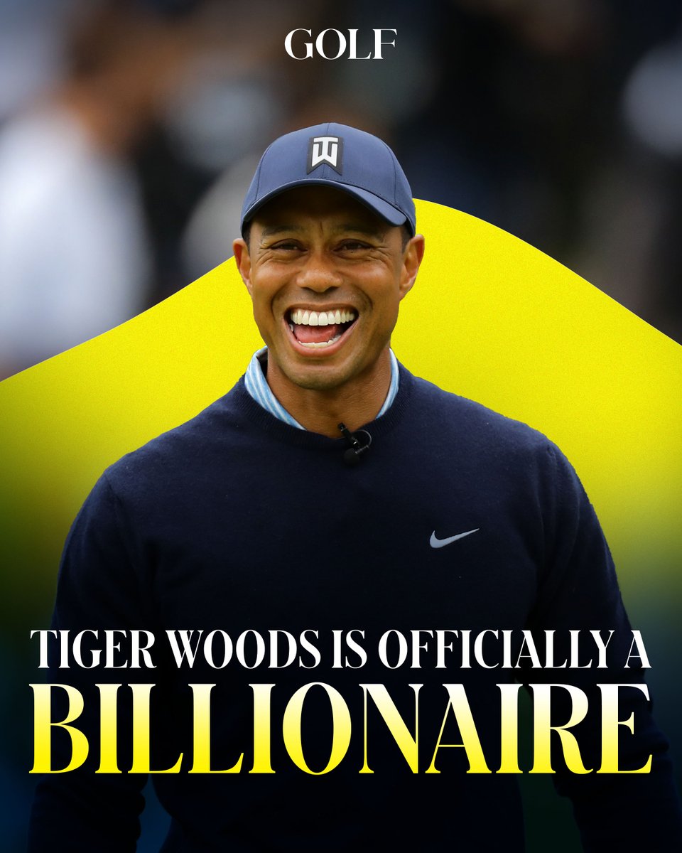 According to Forbes, Tiger is officially a billionaire.