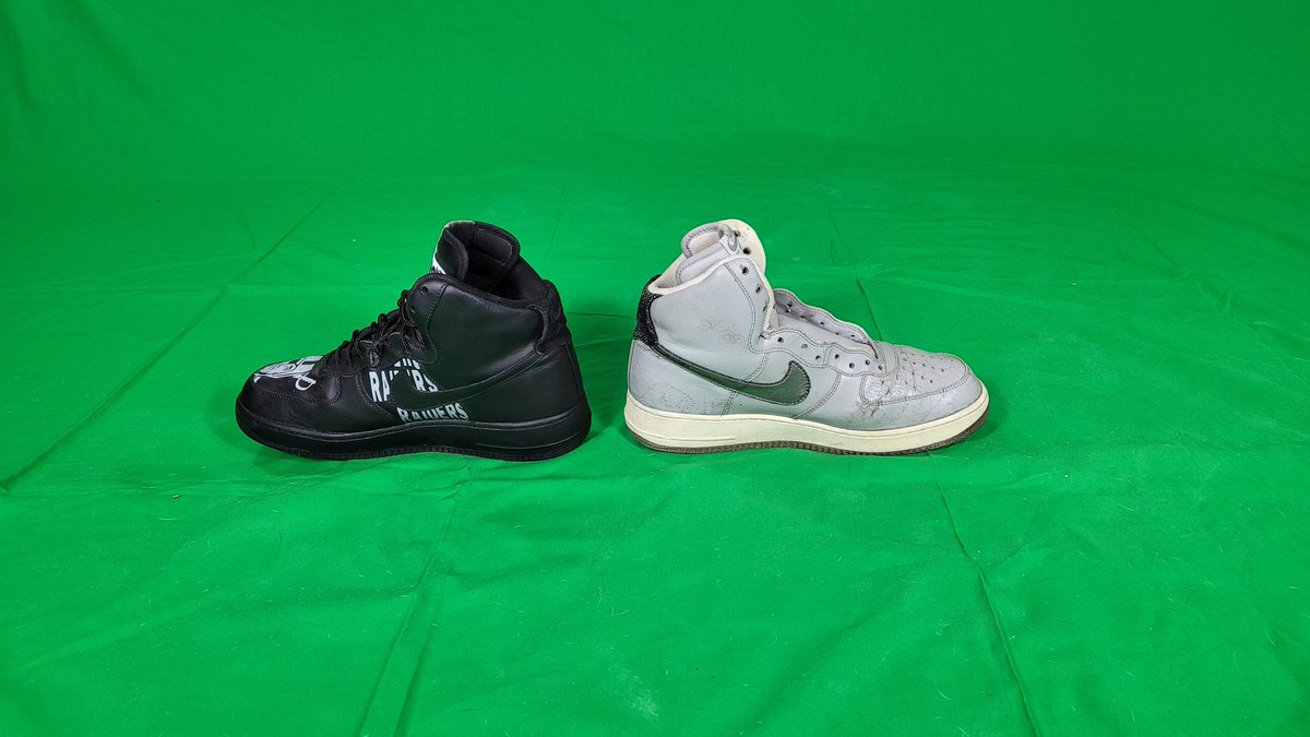 DentityTees's tweet photo. #Raiders #RaiderNation #beforeafter #beforeandafter #airforce1 #AF1 #airforces #customkicks #Customized #FYP #foryourpage https://t.co/yWsQ3d6rWa
