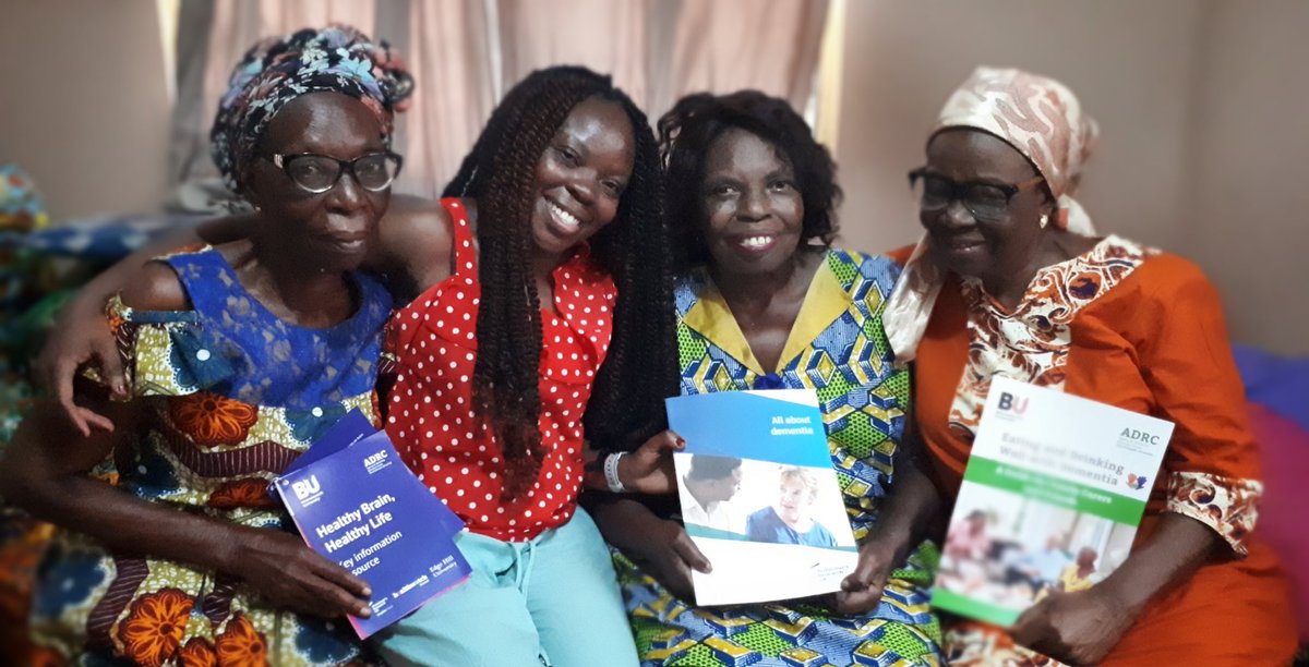 SophiaAmenyah's tweet photo. We've gone global, delighted to share our ADRC @BournemouthADRC resources with friends &family in Ghana as we discuss #brainhealth #dementia #minorityethnic communities. Thanks Caroline for the fabulous design work. #BUGlobal @bournemouthuni @BU_SeldomHeard @BU_HealthyBrain https://t.co/PqpGO0itHs