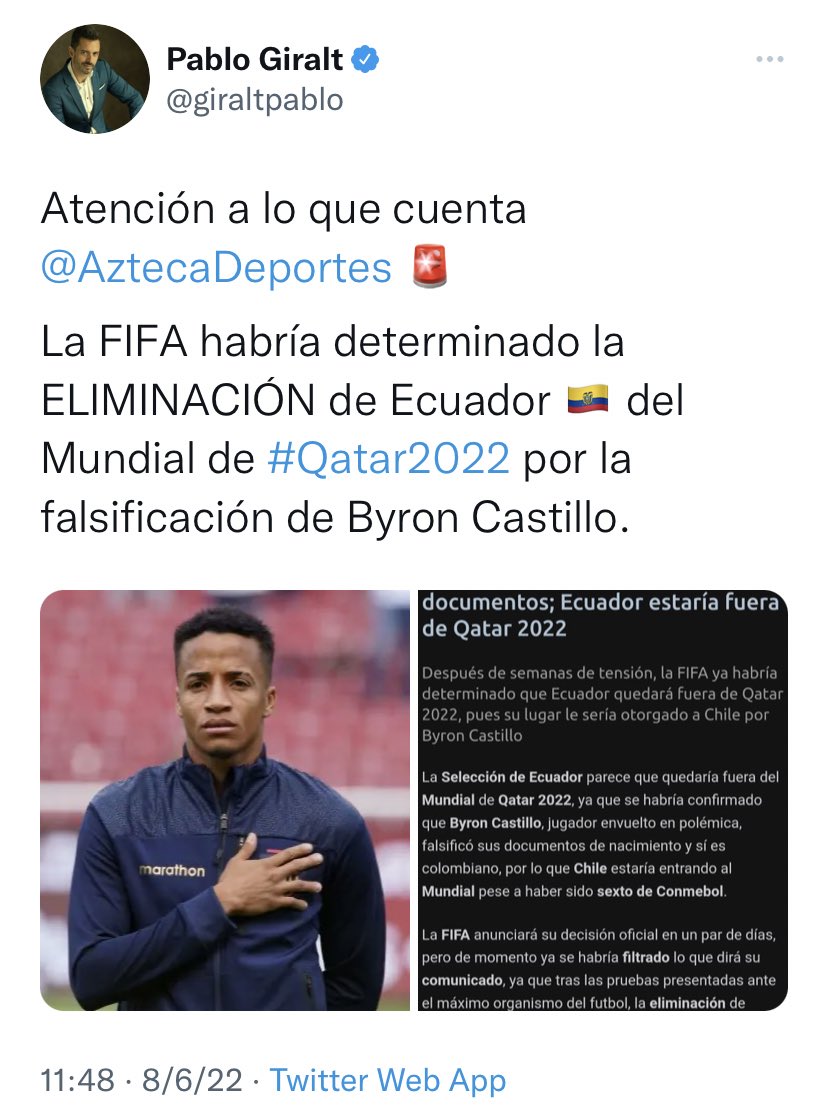 DavidLaraNovil1's tweet photo. Que mal envejeció este tuit no???? @giraltpablo https://t.co/83UHsW1qNh