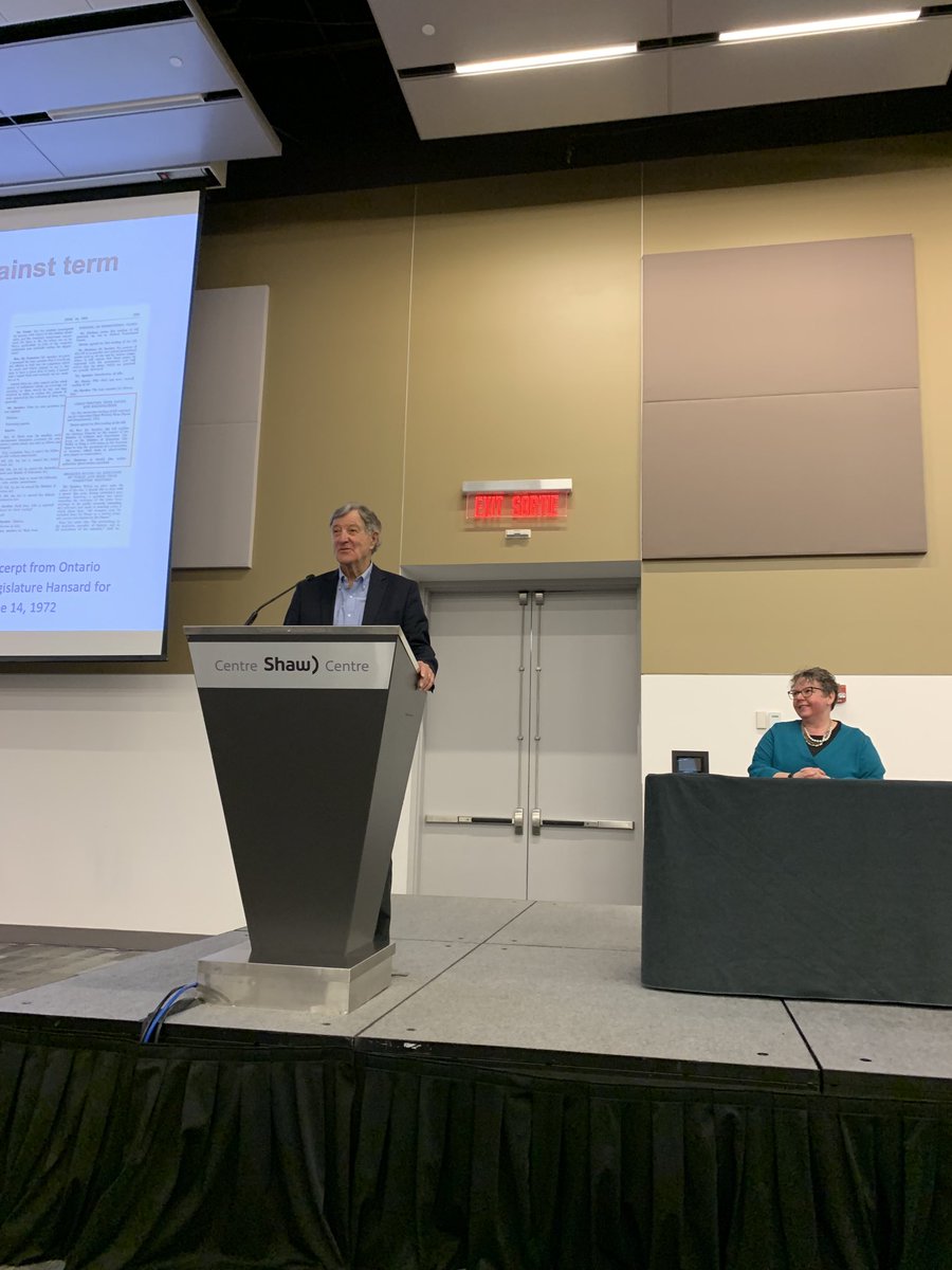 The Honourable Albert Roy who (unsuccessfully) proposed legislation against contract cheating in 1972. Thank you Sarah Eaton for this incredible surprise, powerfully marking the formation of ⁦@STLHESAPES⁩ committee on academic integrity 50 years on.