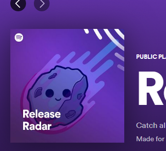 Hey, <a href="/chaotic_comet/">Chaotic Comet</a>, look at what my Release Radar cover for this week is. 😆