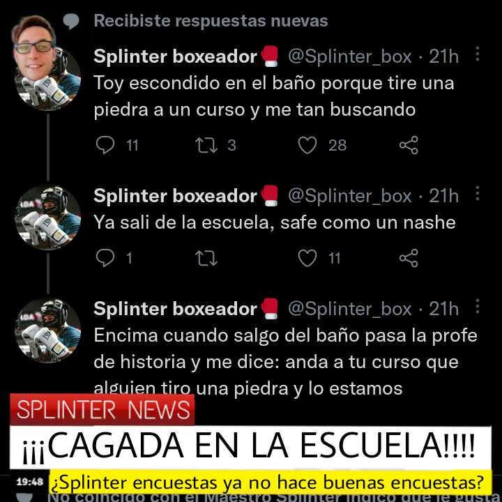 <a href="/Splinter_box/">Splinter boxeador🥊</a> <a href="/SplintEncuesta/">Splinter Encuestas</a>