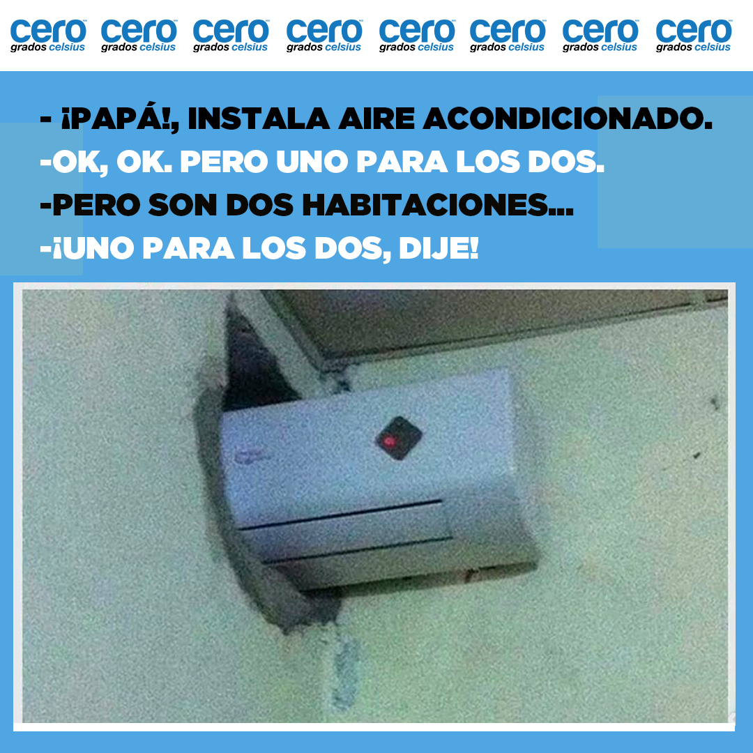 Revista0Grados's tweet photo. 😎¡Por fin llegó el viernes!🎉
❄️¿Qué opinan de esta solución?🤣

#CeroGrados #HVAcTech #HVACTechnician  #airconditioning #airconditioningservices #airconditioningcontractor  #AirConditioningProblems  #airconditioningrepair #AirConditioningSolutions https://t.co/jkhpRbcKgJ