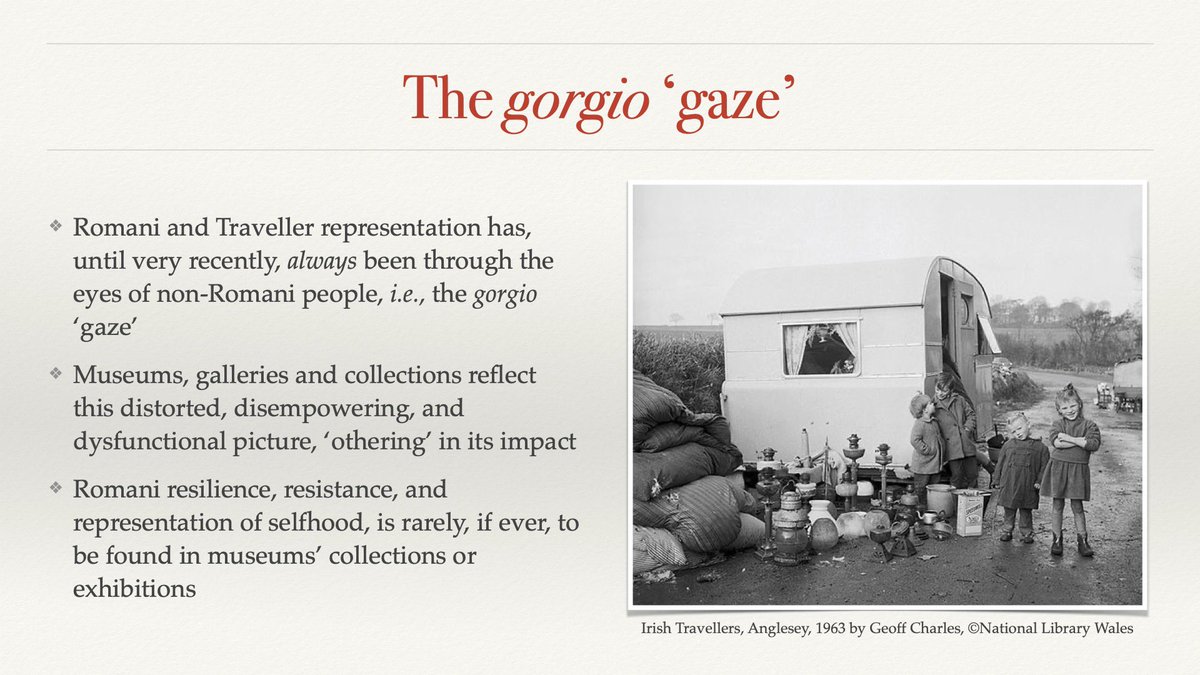 isaacblake1979's tweet photo. #Romani &amp; #Traveller people
&amp; #museums, #galleries and #collections

The gorgio ‘gaze’

❖ Romani &amp; Traveller representation has, until very recently, always been through the eyes of non-Romani people, i.e., the #gorgio ‘gaze’ https://t.co/22eAJzsHR3