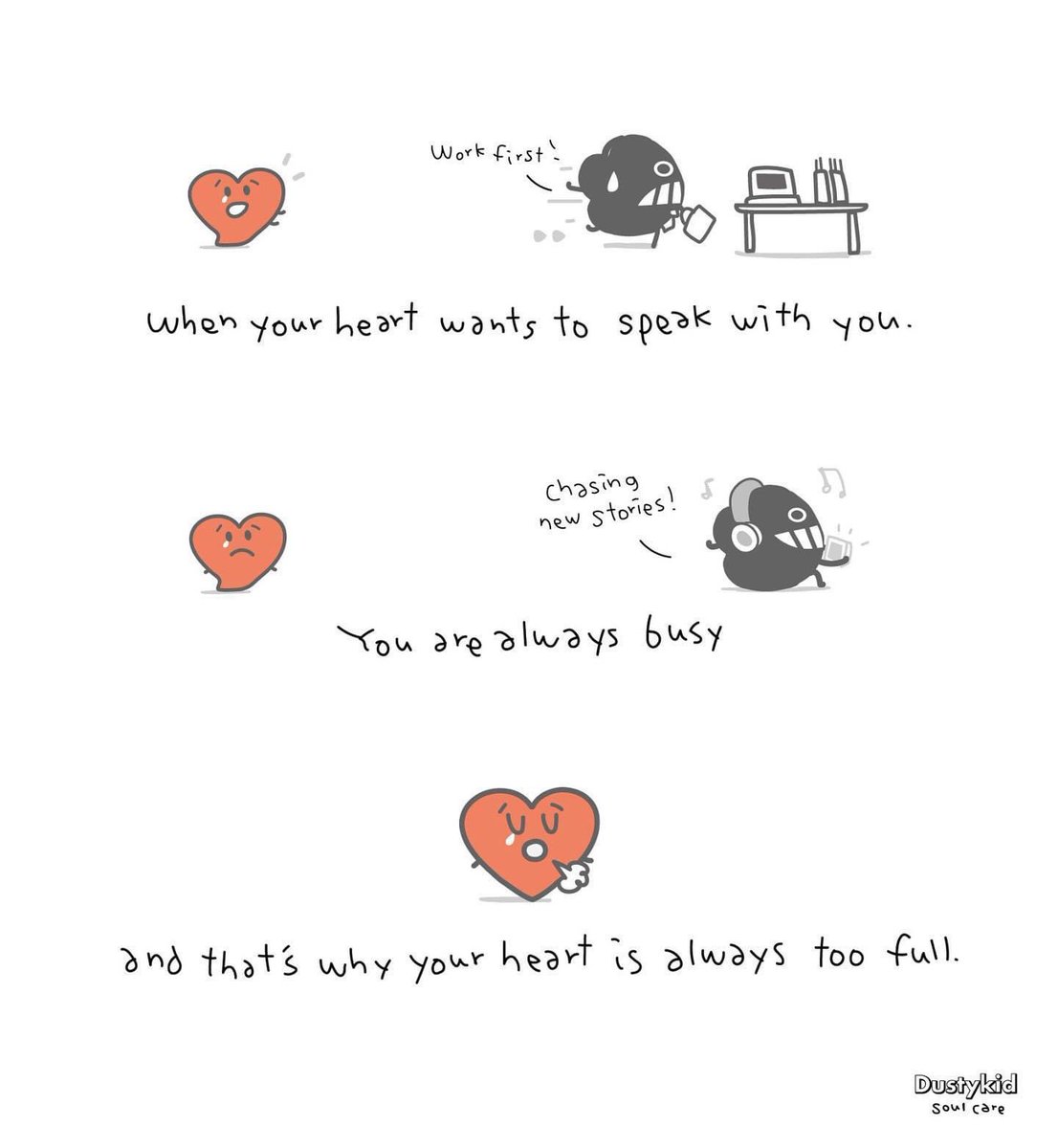 “Listen to your heart…“ #Dustykid 

#DustyMind #FridayMorning #quote