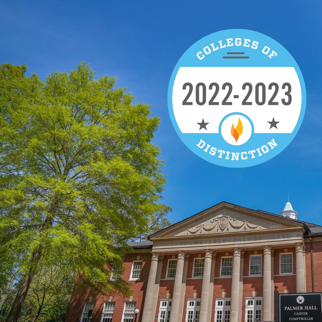 Montevallo's tweet photo. The University of Montevallo has been named to the elite 2022-2023 Colleges of Distinction list for the 11th year in a row.
🏆
Read more at https://t.co/0e8AiALCOg. #YouBelongAtMontevallo https://t.co/GqLXt4qArb