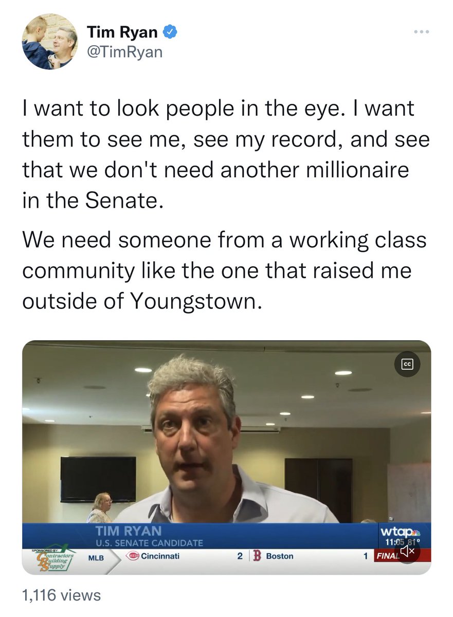 wsmartin218's tweet image. Tim Ryan wants people to see his record:

-Votes 100% of the time w/Joe Biden
-Votes 100% of the time w/Nancy Pelosi
-Highest gas prices in Ohio history
-Highest inflation in 40 years
-Voted for $8T in wasteful spending
-Supports the Green New Deal

That's some record #OHSen