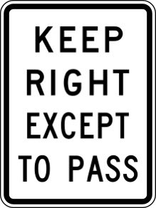 gregferguson71's tweet photo. @Handell_CVE Happening more and more. Too many drivers (cars and trucks) get into the middle lane and won’t move. Need to go back to old signs. #KeepRightExceptToPass https://t.co/A5sEkhbuOa