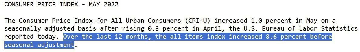 Hot_stonks_com's tweet photo. Annual inflation 8.6%, expected 8.3%.  Highest since 1981 https://t.co/bbzDTw8Br8