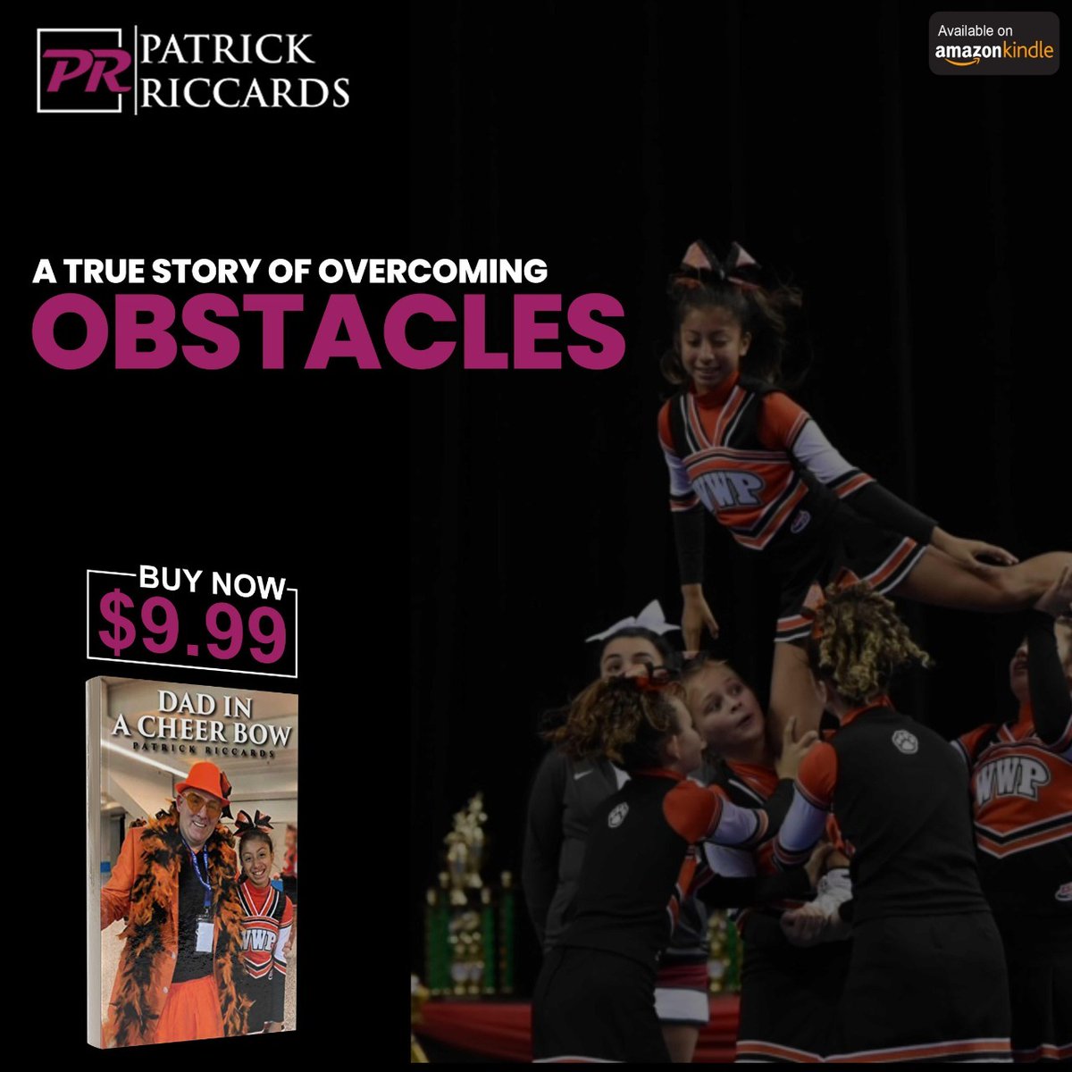 DadinaCheerBow's tweet photo. To get your child started on their journey, instill them the confidence they need. Get on this journey of a cheer coach and his daughter as they reach for their dreams. Grab this incredible read today! https://t.co/wcjgd27cPt https://t.co/vnp4H7QA4q