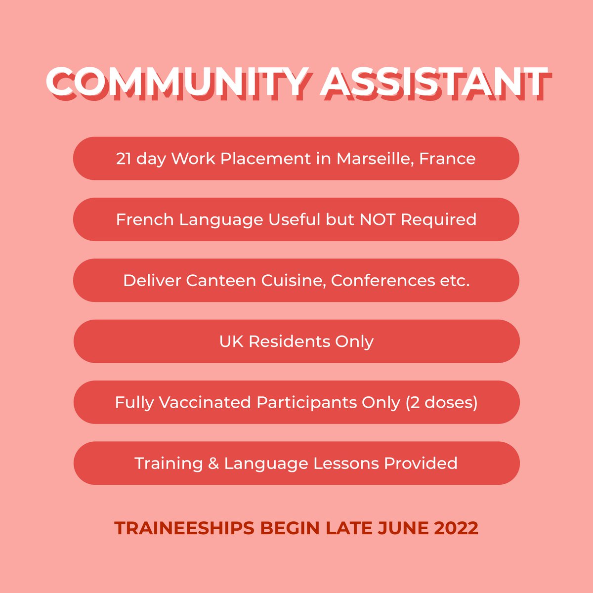 DscRegen's tweet photo. We are recruiting for our short term #turingscheme placements abroad in #Seville &amp; #Marseille commencing late June! 🇪🇸🇫🇷

Do you want to spend 21-days in Europe gaining community development experience? ✈️

#StudyAbroad #abroad #communitydevelopment https://t.co/ICDqkTUr4p