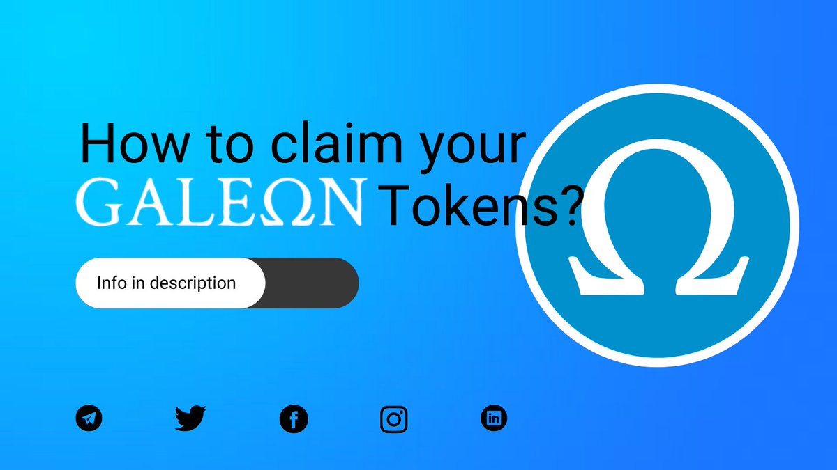 📣 The locked period for the round 1 is over! 🖲️ You can now claim your  Galeon Token by the vesting claim process (1/365). S1 : connect your  wallet. S2 : click
