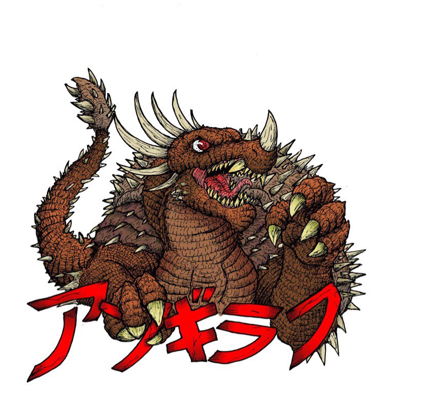 MekaGojira3k's tweet photo. Kaijune old art repost! Yeah, maybe I like drawing Angilas a lot.... #kaijune #Godzilla #angilas #ankylosaurus #dinosaur #monster #art #fanart https://t.co/TVtAMXSYO1
