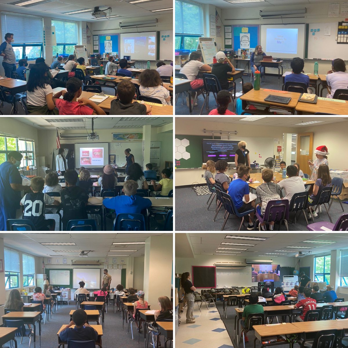 One of my favorite events I get to run is finally here…5th GRADE CAREER DAY! Our <a target='_blank' href='http://twitter.com/LB_5thGrade'>@LB_5thGrade</a> students are hearing presentations from a law firm recruiter, dentist, social worker, deputy US Marshall, marine pilot, & SVP from Disney Theatrical group. <a target='_blank' href='http://twitter.com/longbranch_es'>@longbranch_es</a> <a target='_blank' href='https://t.co/zHhdvPLwu7'>https://t.co/zHhdvPLwu7</a>