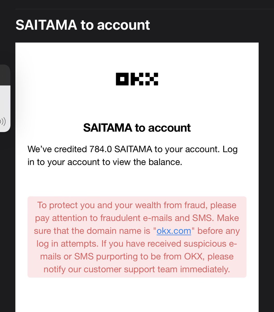 I got my <a href="/okx/">OKX</a> #SaitamaV2 tokens!!! #LFG #Wolfpack #Saitamawolfpack #WeAreSaitama