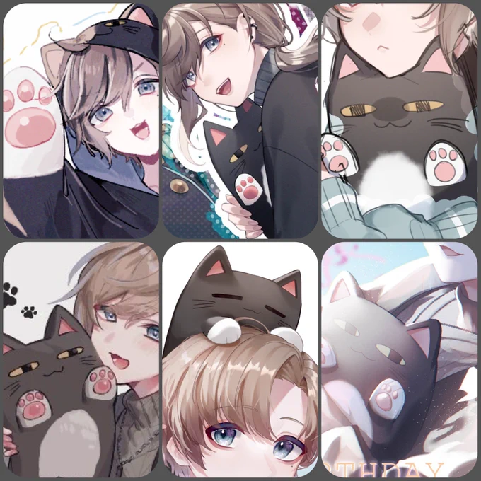 610の日過ぎたし新規絵用意しようとしたけど忙しくて出来なかったので今までのロトをかき集めてきました🐈‍⬛ 