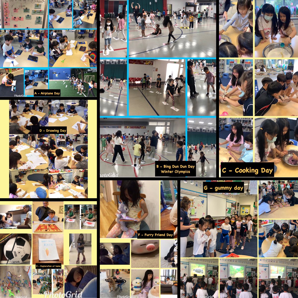 Debbiemcolwill's tweet photo. ABC Countdown to summer @AISGZ was extra fun this year because sts picked the themes then teachers planned the activities. This is my absolute favorite way to end the school year! *N=no work (and no photos 😂). https://t.co/k68eylimGg