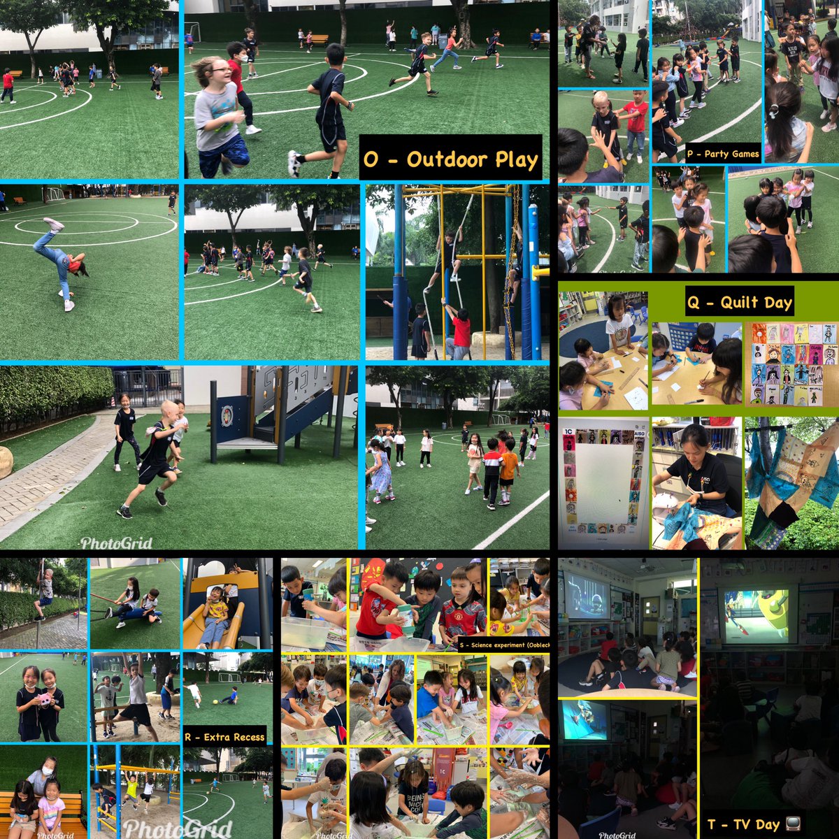 Debbiemcolwill's tweet photo. ABC Countdown to summer @AISGZ was extra fun this year because sts picked the themes then teachers planned the activities. This is my absolute favorite way to end the school year! *N=no work (and no photos 😂). https://t.co/k68eylimGg