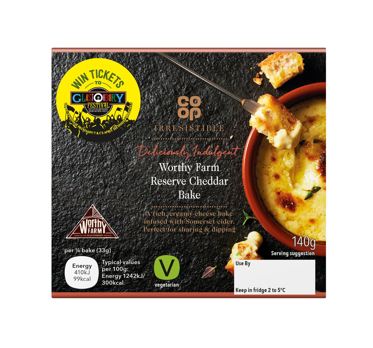 We are excited to announce the new Co-op Irresistible Worthy Farm Reserve Cheddar Bake! This Cheddar Bake is the perfect treat for you to enjoy this weekend! Rich, creamy and infused with Somerset cider - what’s not to love? Available @coopuk now. Get your loaf ready and tuck in!