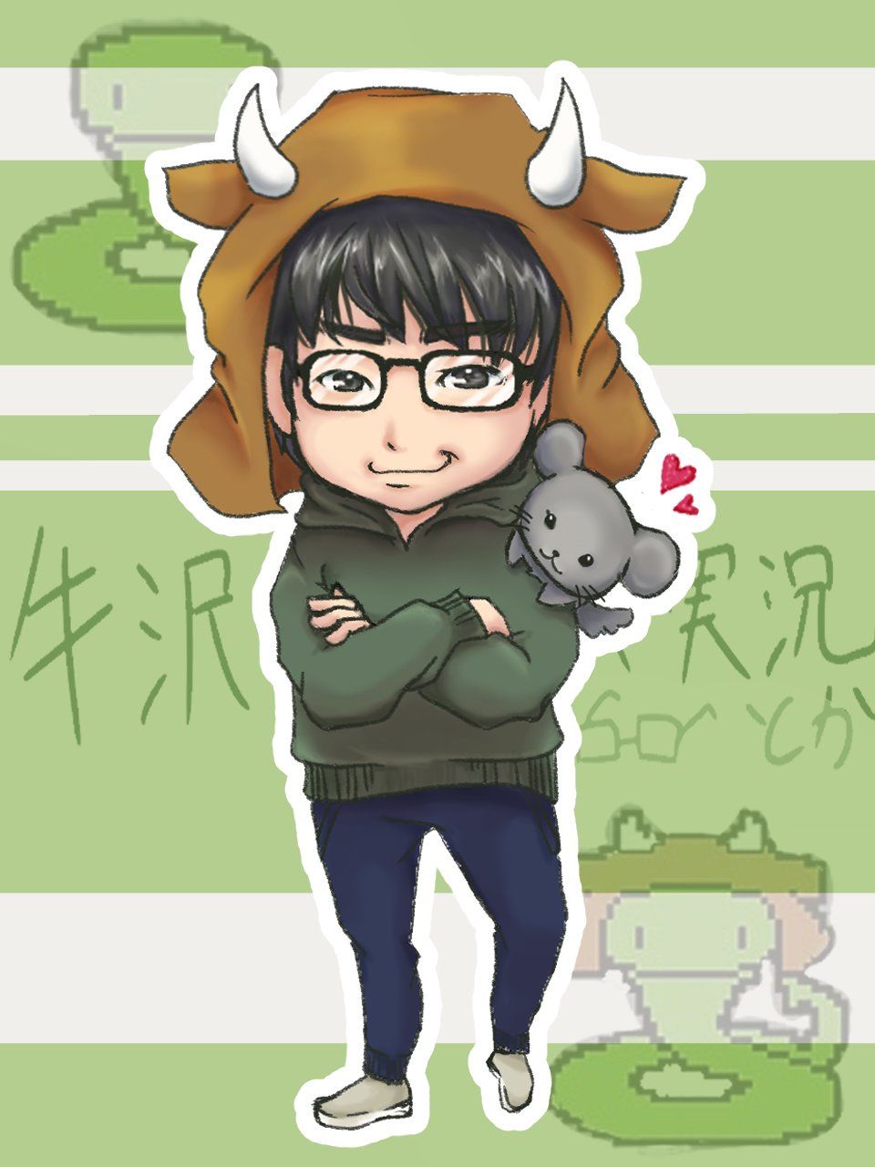 幸kou Auf Twitter うっしーできました 次レトさんです イラスト 牛沢 Top4 イラスト練習中 T Co Tlyeapxm8o Twitter