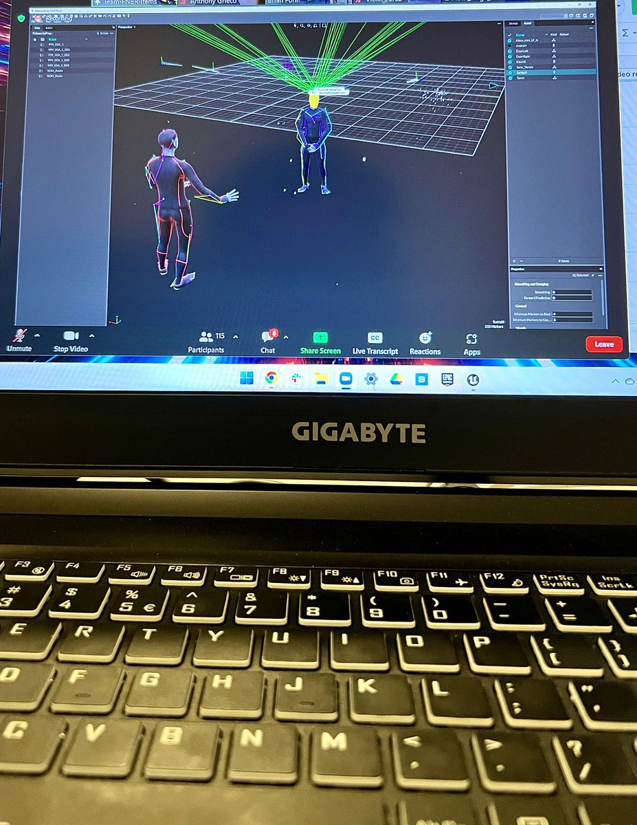 Deep diving into #virtualproduction this month with the Unreal Engine Fellowship, and directing remote motion capture sessions… #unrealengine
