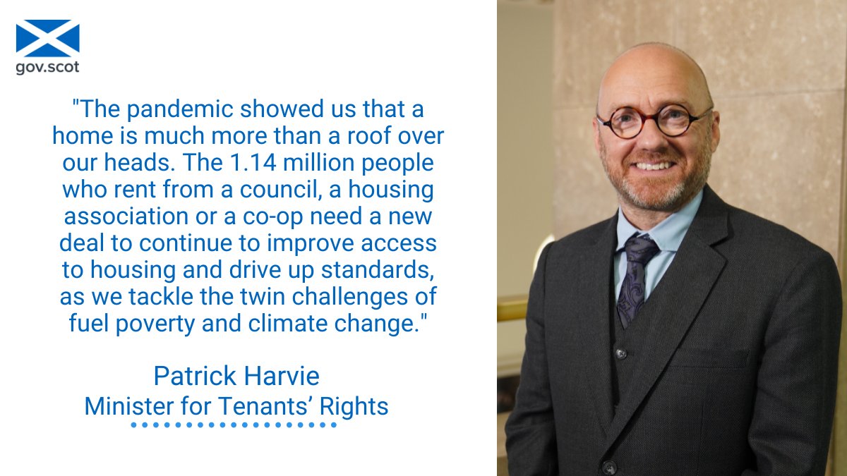 ScotGovFairer's tweet photo. Minister for Tenants’ Rights @patrickharvie addressed the @TPASScotland conference on the delivery of key priority areas for Scotland’s Housing to 2040 strategy, including the importance of a new deal for tenant’s and developing new housing standards. https://t.co/k0JNswB8SW