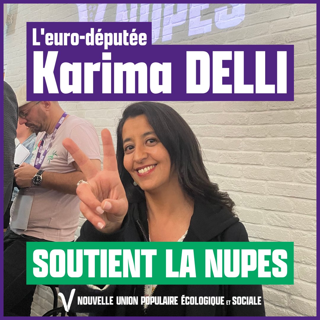 ✌️ @KarimaDelli soutient la #NUPES ! #VcommeVictoire