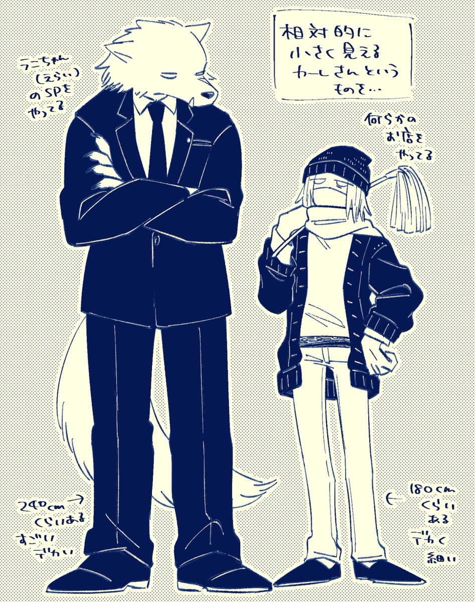 現パロブラカレ らくがき 現代(ファンタジー) 