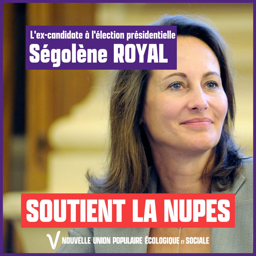 🟣 THREAD : À dérouler ! ✌️ @RoyalSegolene soutient la #NUPES ! #VcommeVictoire