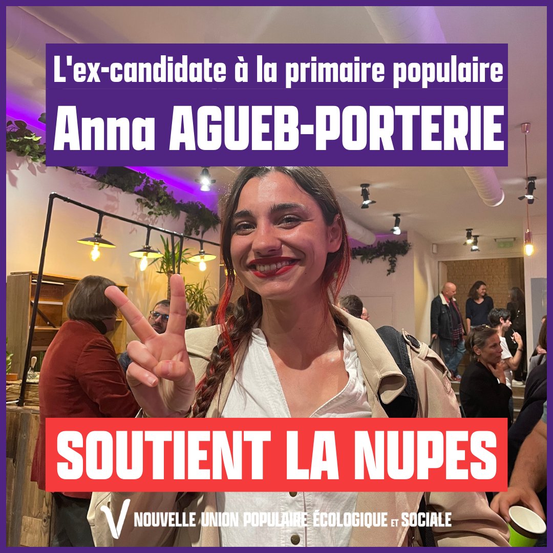 ✌️ @AguebPorterie soutient la #NUPES ! #VcommeVictoire