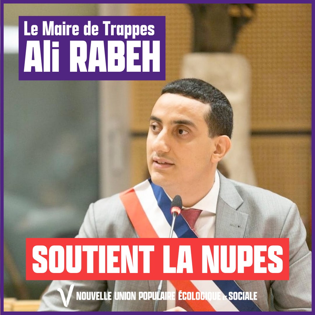 ✌️ @alirabeh soutient la #NUPES ! #VcommeVictoire