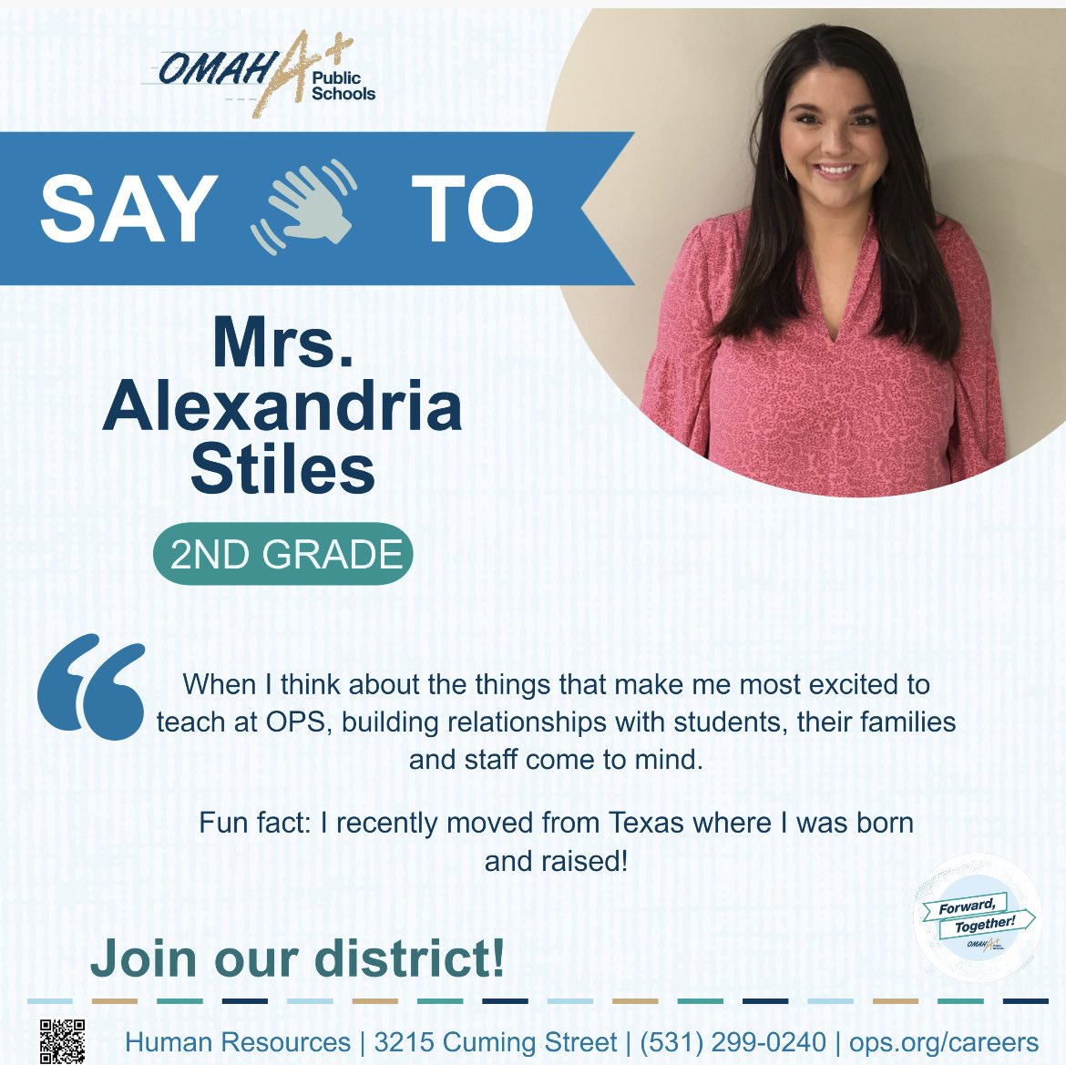 We would like to welcome Mrs. Stiles to our 2nd grade team.