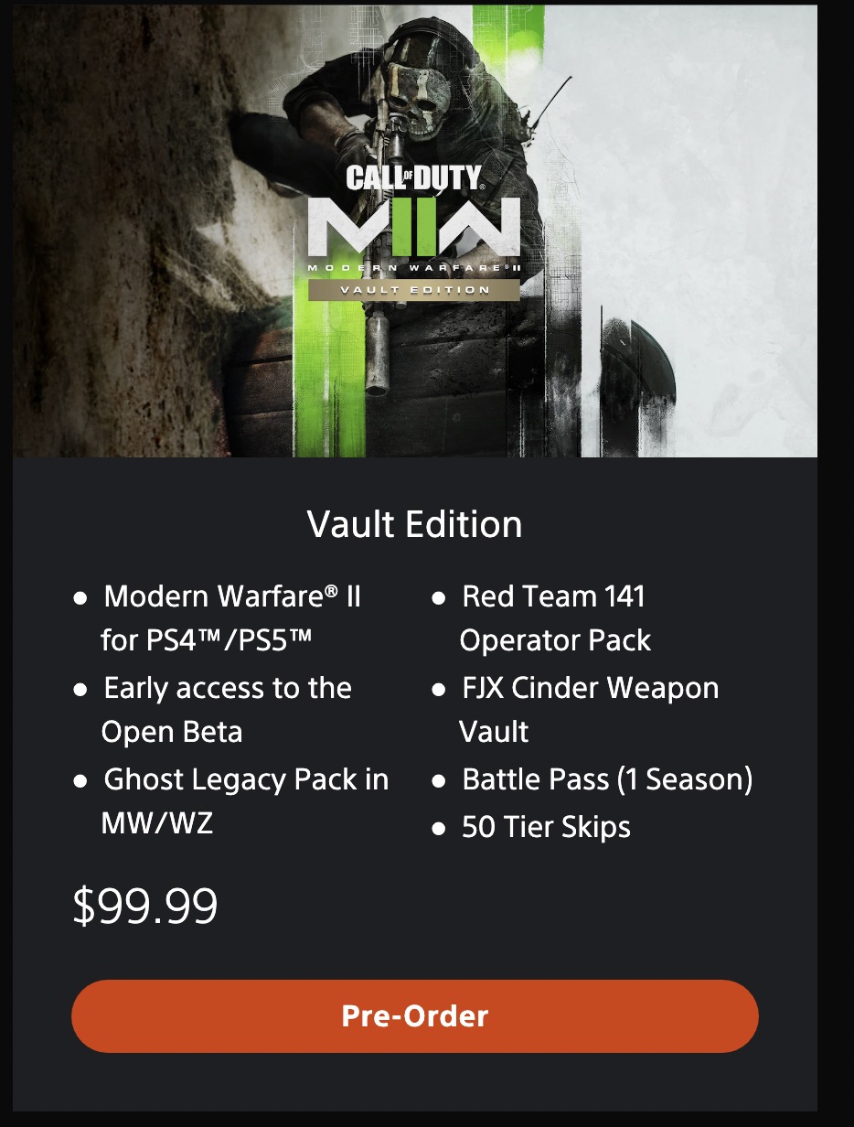 Sidelæns Clip sommerfugl Søjle CharlieIntel on Twitter: "An interesting aspect of the Vault Edition of  #ModernWarfare2 - it includes 1 Season Battle Pass and 50 Tier Skips.  Vanguard, Cold War, and MW2019's Ultimate Edition included 1