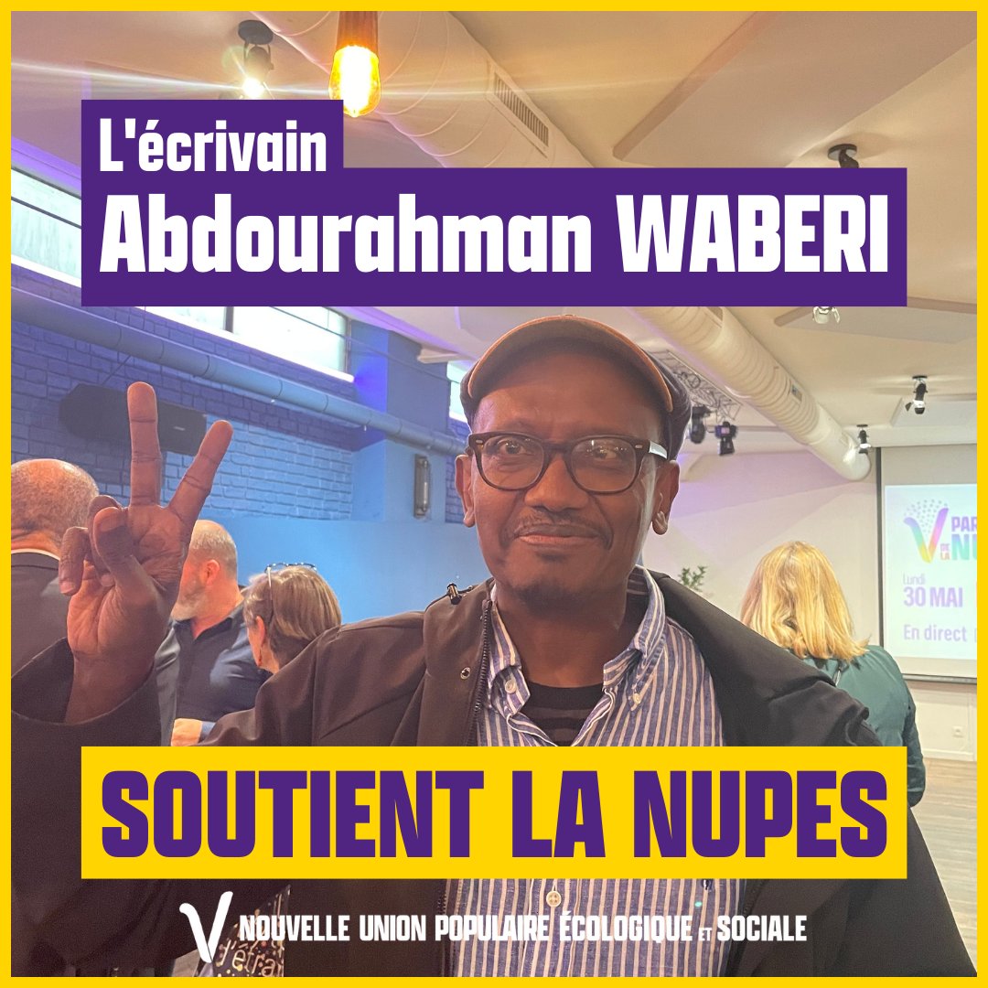 ✌️ @AAWaberi soutient la #NUPES ! #VcommeVictoire