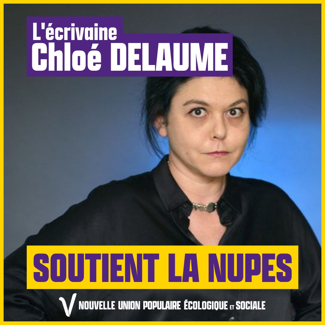 ✌️ @chloe_delaume soutient la #NUPES ! #VcommeVictoire